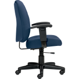 Offices To Go® Yoho Plus Task Chair with Arms Pacific Blue