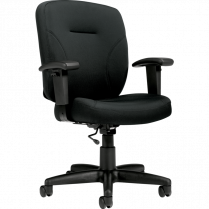 Offices To Go® Yoho Plus Task Chair with Arms Black
