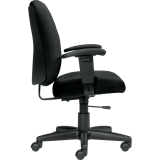 Offices To Go® Yoho Plus Task Chair with Arms Black
