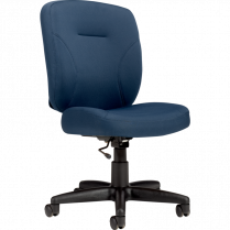 Offices To Go® Yoho Plus Task Chair Armless Pacific Blue