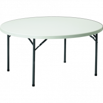 Offices to Go Lite Lift™ II Round Folding Table 48" Diameter Plastic Oyster Top