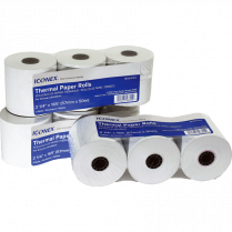 Iconex™ Thermal Paper Rolls 2-1/4"W x 2-1/2" dia. (165' L) 3 rolls/pkg