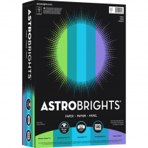 Astrobrights® 24lb Paper 8-1/2" x 11" Cool Assorted Colours 500/pkg