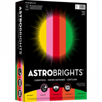Astrobrights® 65lb Card Stock 8-1/2" x 11" Assorted Vintage Colours 250 sheets/pkg