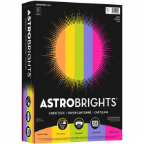 Astrobrights® 65lb Card Stock 8-1/2" x 11" Assorted Happy Colours 250 sheets/pkg