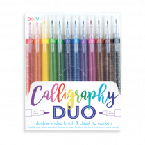 Ooly Calligraphy Duo Brush & Chisel Markers 12/set
