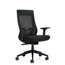 Offices to Go® Zim Synchro-Tilter Chair High Back Mesh Black
