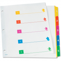 TOPS RapidX Super Colour Coded Index Dividers 5 Tabs