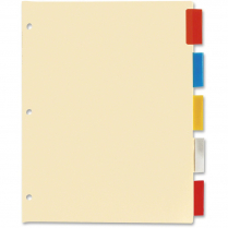 Oxford Insertable Index Tabs Colours 5 Tabs