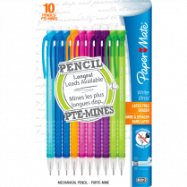 Paper Mate® Write Bros® Grip™ Mechanical Pencils 0.7 mm Assorted Fashion Colours 10/pkg