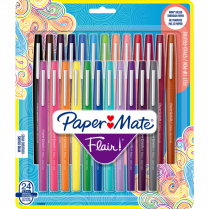 Paper Mate® Flair® Markers Fine Tip Assorted Colours 24/pkg