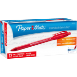 Paper Mate® ComfortMate Ultra™ Retractable Ball Point Pens Medium Point Red 12/box