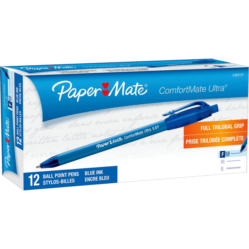 Paper Mate® Comfortmate Ultra™ Retractable Ball Point Pens Fine Point 