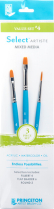 Princeton Select Artiste Brush Set Mixed Media #4 3/Set