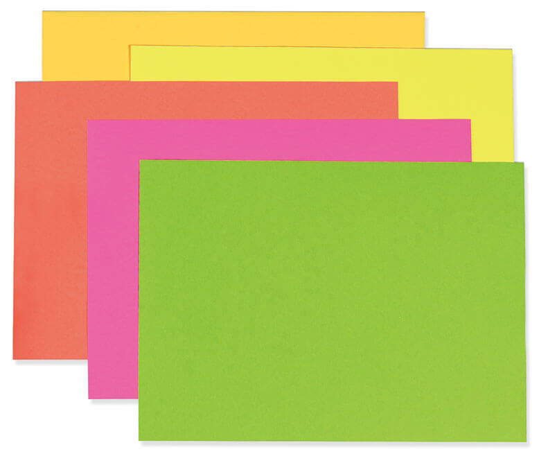 Bristol Board - Case - Neon - Various Colours - 50/Case