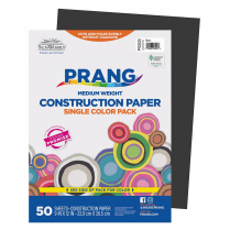Prang® Construction Paper 9" x 12" Black 50/pkg