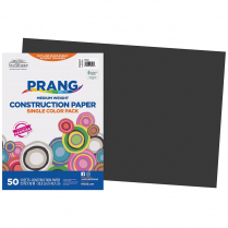 Prang® Construction Paper 12" x 18" Black 50/pkg
