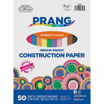 Prang® Construction Paper 12" x 18" Assorted Colours 50/pkg