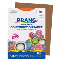 Prang® Construction Paper 9" x 12" Brown 50/pkg