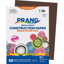 Prang® Construction Paper 9" x 12" Dark Brown 50/pkg