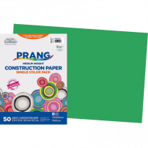 Prang® Construction Paper 12" x 18" Holiday Green 50/pkg