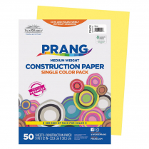 Prang® Construction Paper 9" x 12" Yellow 50/pkg