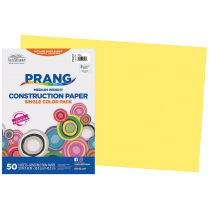 Prang® Construction Paper 12" x 18" Yellow 50/pkg