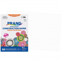 Prang® Construction Paper 12" x 18" Bright White 50/pkg
