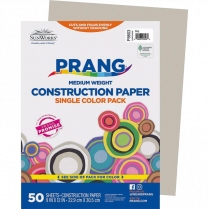 Prang® Construction Paper 9 x 12 Grey 50/pkg