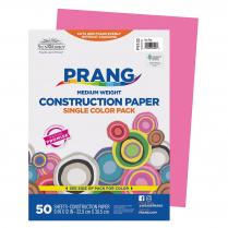 Prang® Construction Paper 9" x 12" Hot Pink 50/pkg