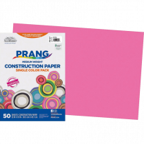 Prang® Construction Paper 12" x 18" Hot Pink 50/pkg