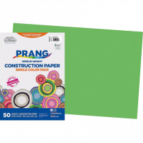 Prang® Construction Paper 12 x 18 Bright Green 50/pkg