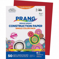 Prang® Construction Paper 9" x 12" Holiday Red 50/pkg