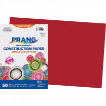 Prang® Construction Paper 12" x 18" Holiday Red 50/pkg