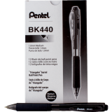 Pentel® Wow! Retractable Ball Point Pens Medium Point Black 12/box