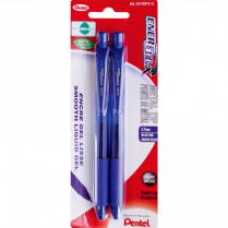 Pentel® EnerGel® X Retractable Gel Pens 0.7 mm Blue 2/pkg
