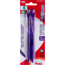 Pentel® EnerGel® X Retractable Gel Pens 0.7 mm Violet 2/pkg