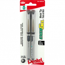 Pentel® EnerGel® Liquid Gel Pens 0.7mm Black 2/pkg