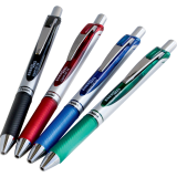 Pentel® EnerGel® Retractable Gel Pen 0.7 mm Assorted Colours 4/pkg