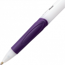 Pentel® GlideWrite Retractable Ball Point Pens Bold Point Purple 12/box