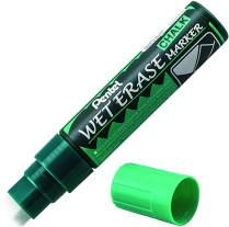 Pentel Wet Eraser Chalk Marker Jumbo Chisel Green