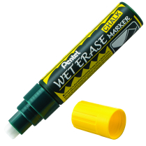 Pentel Wet Eraser Chalk Marker Jumbo Chisel Yellow