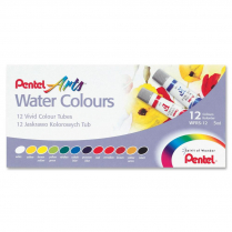 Pentel Watercolour Paint Tubes 12/Set