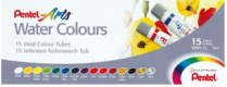 Pentel Arts Water Colours 15/Set