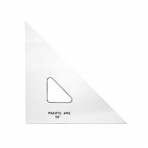 Pacific Arc Triangle 45/90 degree 10" Clear