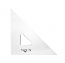 Pacific Arc Triangle 45/90 degree 12" Clear