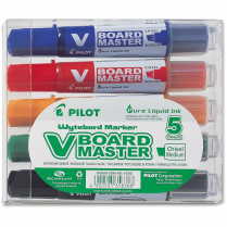 Pilot BeGreen V Board Master Chisel Point Whiteboard Markers 5/set