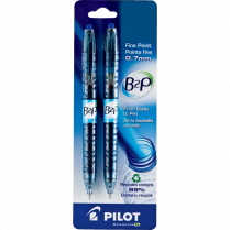 Pilot® BeGreen® B2P Retractable Gel Pen 0.7 mm Blue 2/pkg