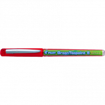 Pilot® Greentecpoint Rollerball Pen 0.5mm Red 10/box