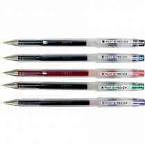 Pilot® BeGreen® G-Tec-C4 Gel Pens 0.4mm Assorted Colours 5/pkg
